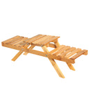Plant Stand Shelves Flower Pot Rack Bamboo Garden Indoor Outdoor Patio 2 Tier
