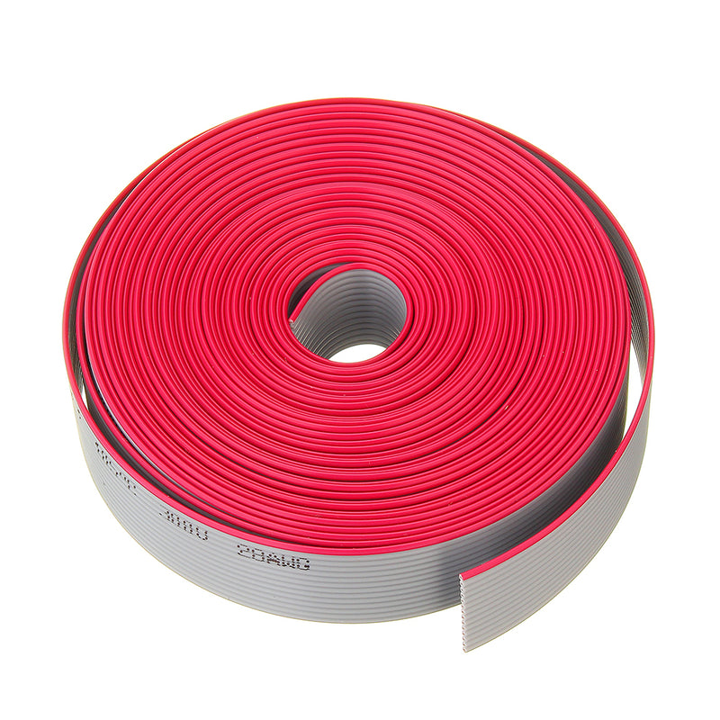 5M 1.27mm Pitch 14 Pin 14P Grey Gray Flat Ribbon Data Cable Wire Connector AWG28 300V