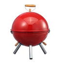 Portable Iron Kettle BBQ Grill Outdoor Camping Travel Charcoal Stove With Vent