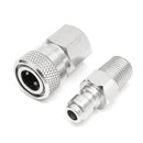 PCP 8mm Male and Female Hexagonal Quick Release Disconnect Coupler Fitting Plug Connector