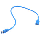 50cm USB 3.0 A Male to Female Extension Data Sync Transfer Cable Data Cable