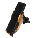 Metal Glass 10w Qi Wireless Charger Infrared Sensor Air Vent Dashboard Car Phone Holder For 4.0-6.5 Inch Smart Phone iPhone 11 Samsung Note 10