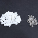 20 pcs System 4.5 mm White 2-Pin Male Female Cordless Plug