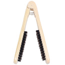 DIY Salon Hairdressing Hair Straightener Wooden Anti-static Dual-Brush Comb L2C2