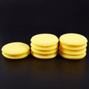 10 Pcs Round Shaped 4 inch Dia Sponge Wax Applicator Pads Yellow W7V9