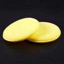 10 Pcs Round Shaped 4 inch Dia Sponge Wax Applicator Pads Yellow W7V9