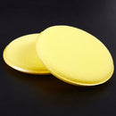 10 Pcs Round Shaped 4 inch Dia Sponge Wax Applicator Pads Yellow W7V9