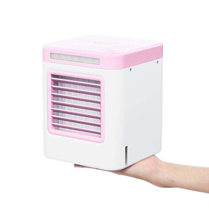 USB Portable Electric Mini Air Cooler 3 Modes Wind Speed Negative Ion Cooling Fan