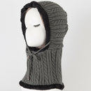 Unisex Windproof Knitted Hat Beanies Scarf Winter Warm Outdoor Camping Cycling Head Scarves