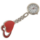 Nurse Watch Quartz Watch, Women, Clip Double Heart (orange), Pocket Watch W H2B7