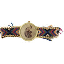 Multicolor elephant watch Quartz watch braided bracelet (yellow) N5X2