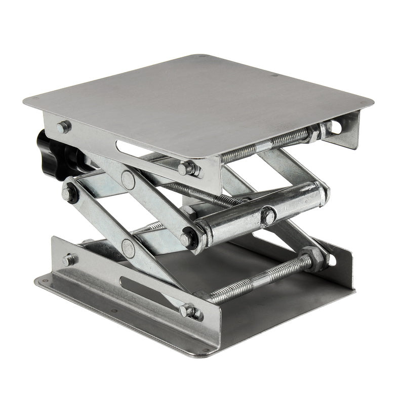 4 x 4" Stainless Steel Lifting Platform Lab Stand Laboratory Manual Lift Riser Lifter 100x100x150mm