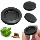 1x Saving Boxes Closure Money Box Piggy Bank Plug Cover Black OD:43mm ID:33mm Security Box