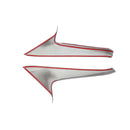 ABS Carbon Fiber Black Car Accessories Rear Window Spoiler Side Corner Moulding Trim Strip