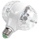 Crystal LED RGB E27 6W Double Head Magic Stage Lighting Beacon Light for Pa W1M6