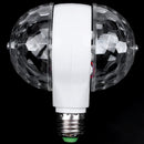 Crystal LED RGB E27 6W Double Head Magic Stage Lighting Beacon Light for Pa W1M6