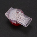 55 Pieces Gel Splice UR Connector 3 Port Wire Connectors Red+Clear D9G8