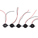 5 Pcs DC 3-24V 85dB Sound Electronic Buzzer Alarm Black 23 x 12mm K5S8