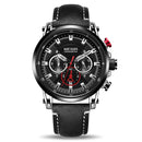 MEGIR 2085 Military Style Date Chronograph Multifunction Quartz Watch Fashion Men Wrist Watch