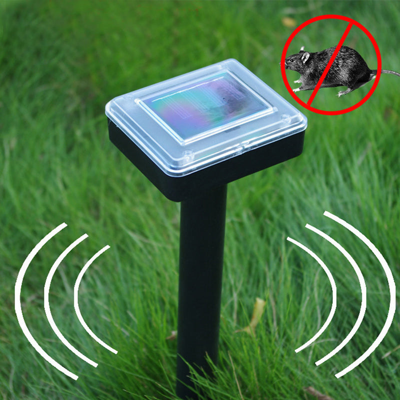 Ultrasonic Solar Powered Sonic Pest Animal Repeller Outdoor Garden Rat Snake Repellent