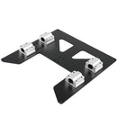 Black/Silver Aluminum Y Carriage Hot Bed Support Plate with Slider for 3D Printer