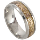 Dragon Scale Dragon Pattern Beveled Edges Celtic Rings Jewelry Wedding Band H6Y6