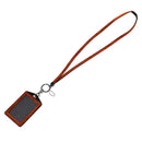 Rhinestone Bling Crystal Custom Lanyard Vertical ID Badge Holder (Orange) Y4C1