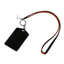Rhinestone Bling Crystal Custom Lanyard Vertical ID Badge Holder (Orange) Y4C1