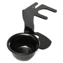 Universal Black Acrylic Shaving Brush Razor Stand Holder Set & Mug/Cup/Bowl A6U2