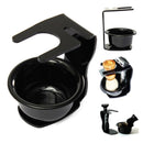 Universal Black Acrylic Shaving Brush Razor Stand Holder Set & Mug/Cup/Bowl A6U2
