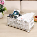 Retro Tissue Box Acrylic Paper Napkin Box Case Cover Phone Holders Organizer