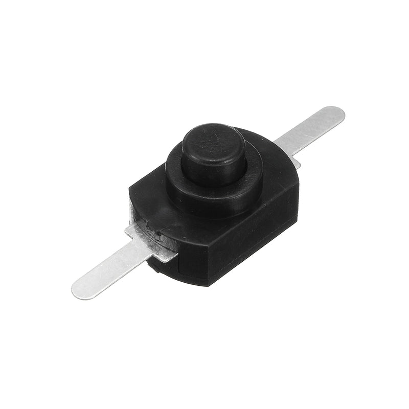 Excellway 10Pcs 1A 30V DC 250V Black Latching On Off Mini Push Button Switch