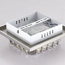 Modern Square Crystal LED Ceiling Light Fixture Pendant Lamp Chandelier Home Decor