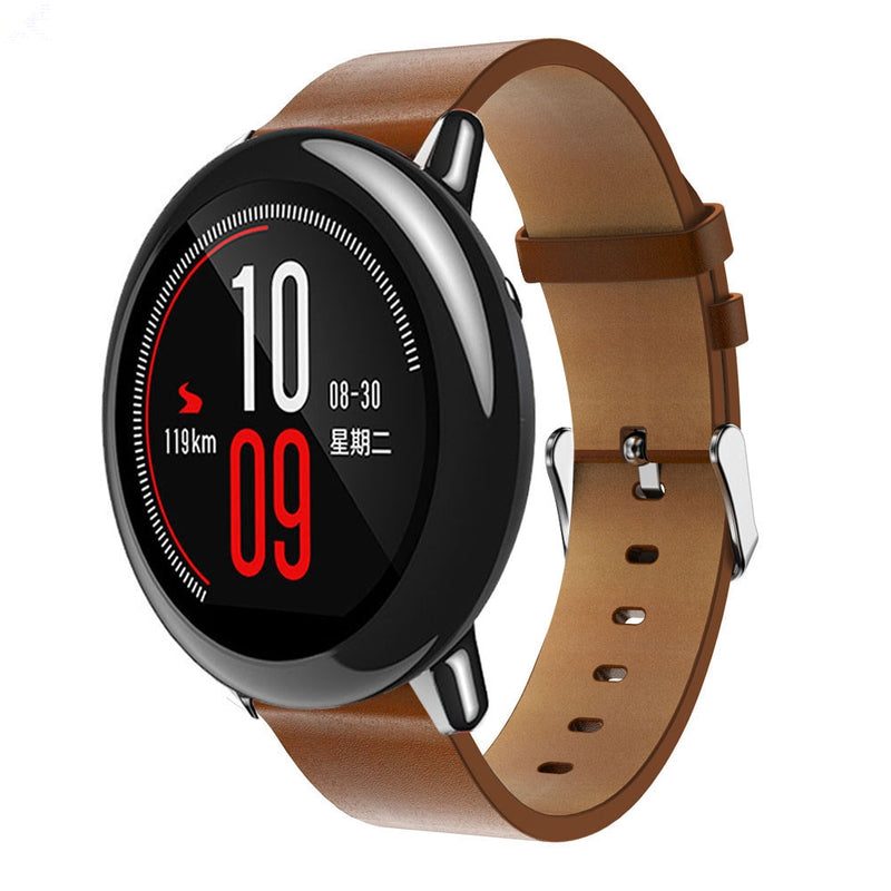 20mm Replacement Leather Watch Band Bracelet Strap For Xiaomi Huami Amazfit