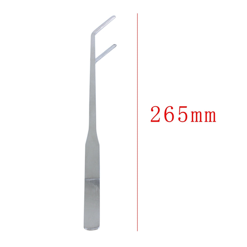 Plant Stainless Steel Curved Tweezer Clip for Fish Tank S3Z3