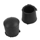 Rubber Furniture Crutch Feet Stool Chair Leg Tips Pads 100Pcs Black H9F2