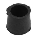 Rubber Furniture Crutch Feet Stool Chair Leg Tips Pads 100Pcs Black H9F2
