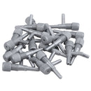 Aquarium Fish Oxygen Air Line Tubing Flow Control Valve 20 Pcs Gray B5C2