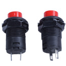 10 x Momentary SPST NO Red Round Cap Push Button Switch AC 250V/1.5A 125V/3 W2R3