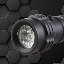 Hugsby LE-T11 11xLEDs 250Lm 3Colors Dimming IPX6 Camping Hunting Portable EDC LED Flashlight