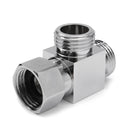 3 Way G 1/2'' Brass Shower Diverter Valve Angle Valve T-adapter Bathroom