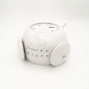 LD908 LED Wake Light Clock Ambient Light Rechargable Alarm Clock with Sunset Mode Digital 12/24 Hour Display