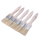 Furniture Painting 1.5" Wide Bristle Hair Wooden Handle Paint Brushes 5 Pcs