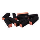 10 x Black orange Nail Polisher 4 Way Buffer Buffing Block Manicure File