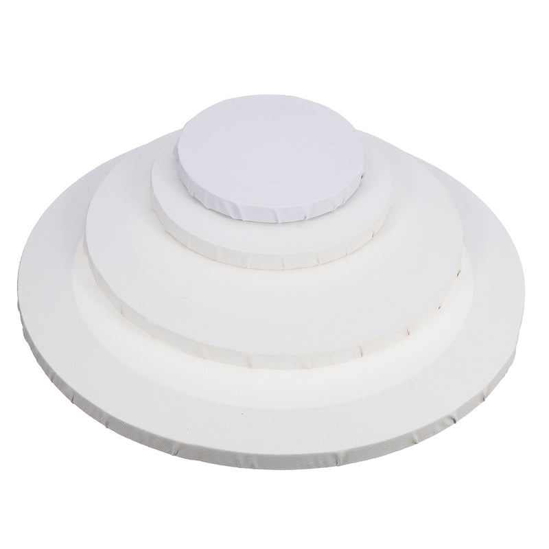 6/8/12/16'' Blank White Round Artist Canvas Wooden Drawing Board Acrylic Oil Paintings