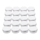 20 x Empty Cosmetics Pot Lip Balm Aluminum Jar Container Screw Cap 15ml