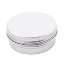 20 x Empty Cosmetics Pot Lip Balm Aluminum Jar Container Screw Cap 15ml