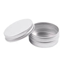 20 x Empty Cosmetics Pot Lip Balm Aluminum Jar Container Screw Cap 15ml