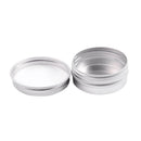 20 x Empty Cosmetics Pot Lip Balm Aluminum Jar Container Screw Cap 15ml
