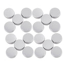 20 x Empty Cosmetics Pot Lip Balm Aluminum Jar Container Screw Cap 15ml